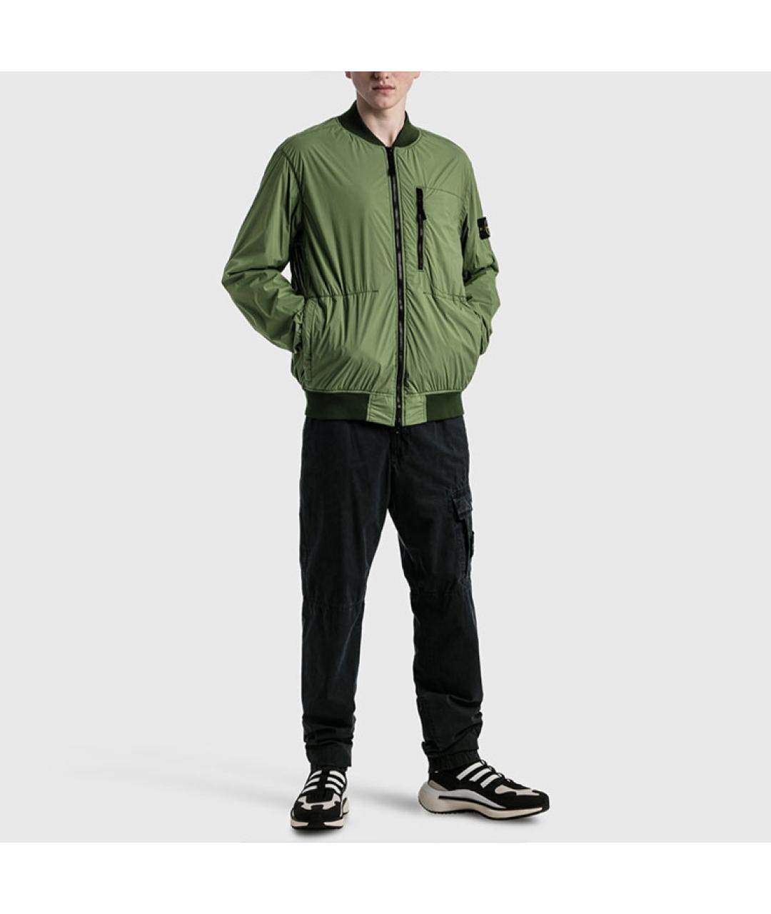 STONE ISLAND Зеленая куртка, фото 3