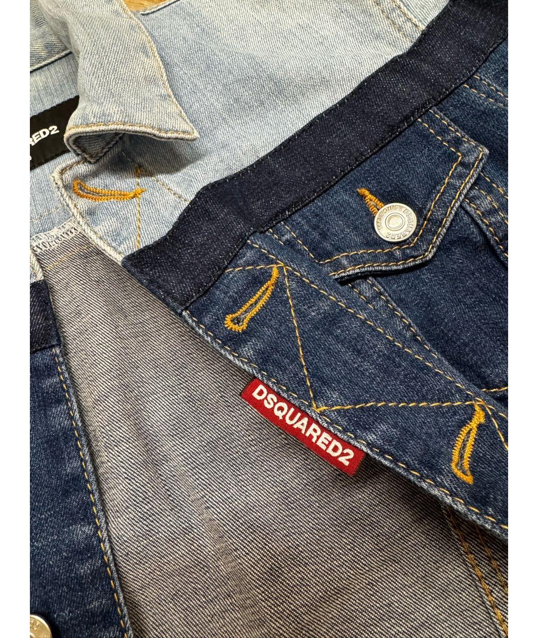 DSQUARED2 Синяя деним куртка, фото 5
