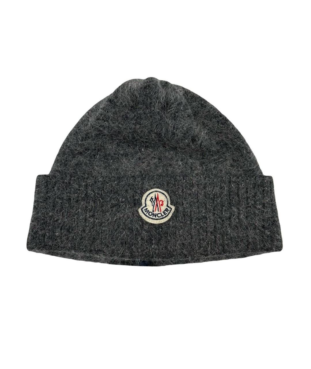 MONCLER Серая шапка, фото 1