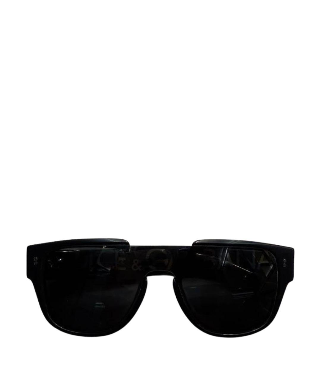 DOLCE&GABBANA Черные пластиковые солнцезащитные очки, фото 1