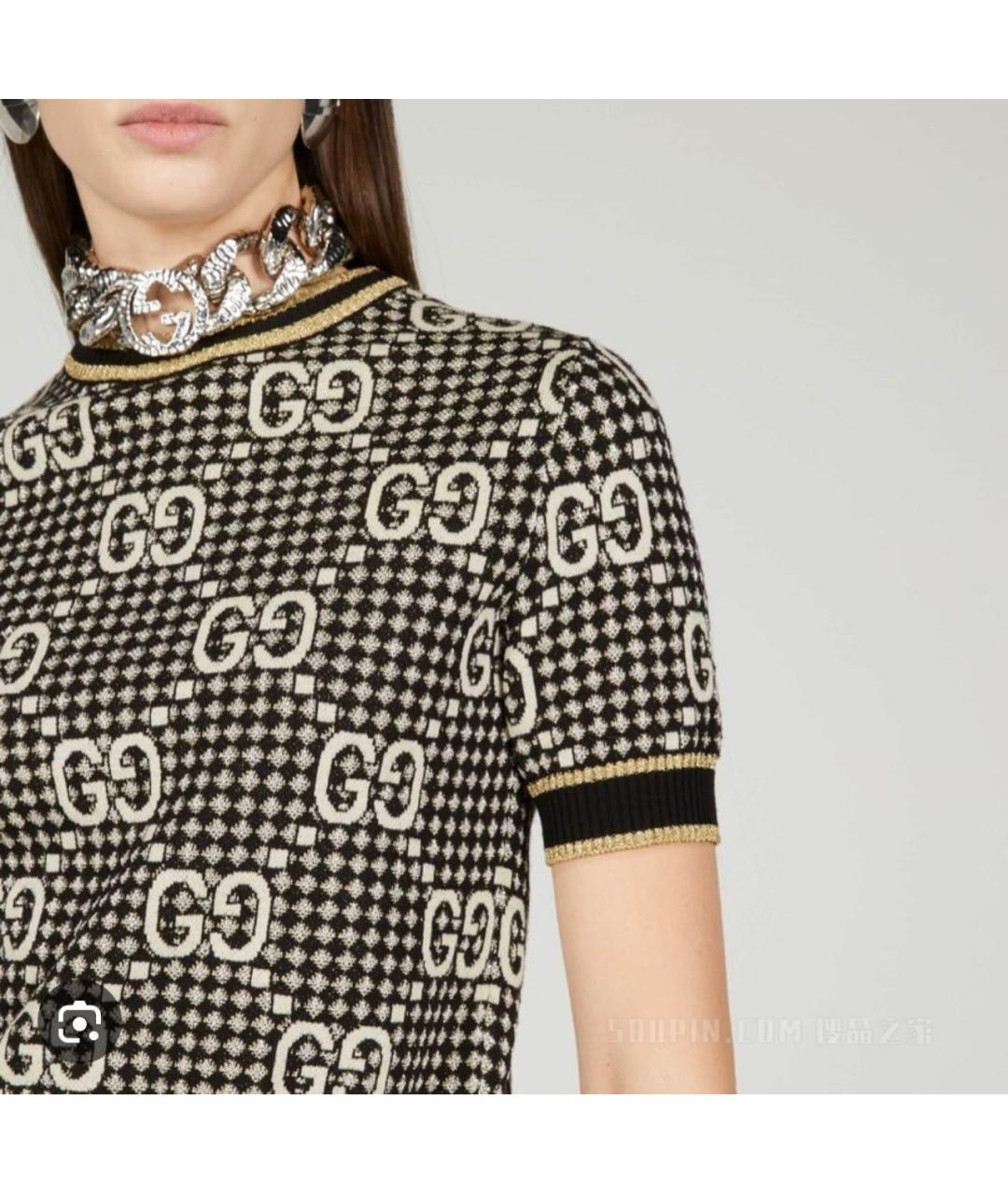 GUCCI Черный джемпер / свитер, фото 5