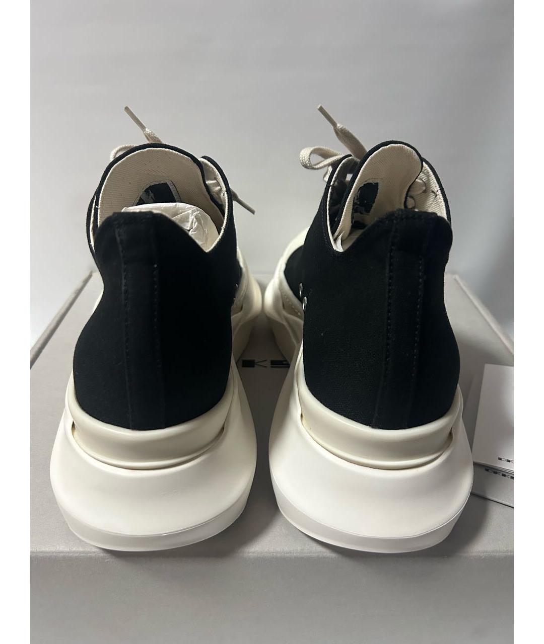RICK OWENS DRKSHDW Черные низкие кроссовки / кеды, фото 4