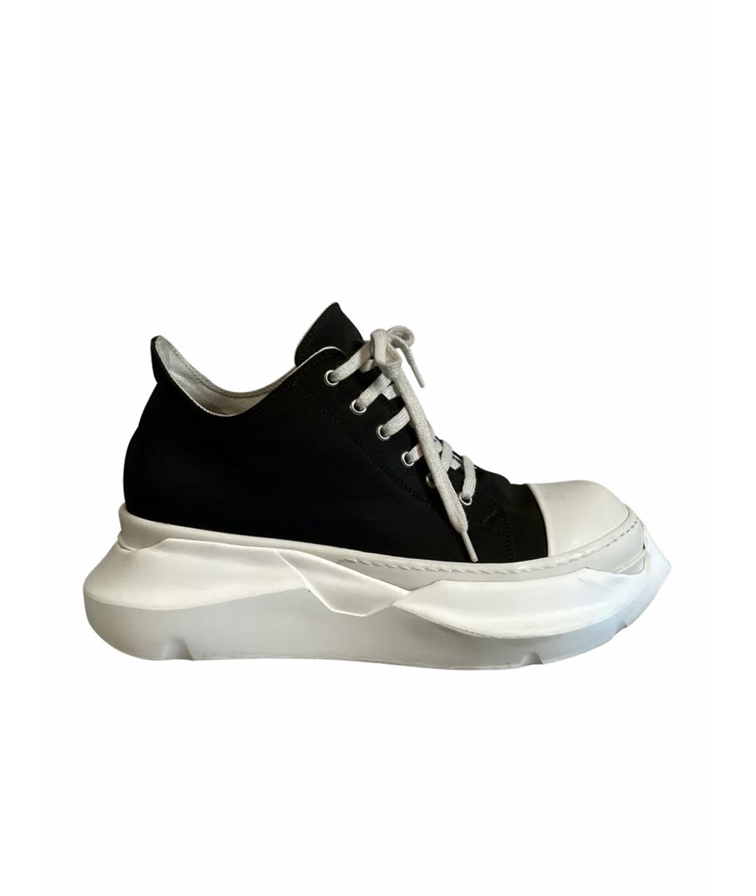 RICK OWENS DRKSHDW Черные низкие кроссовки / кеды, фото 1