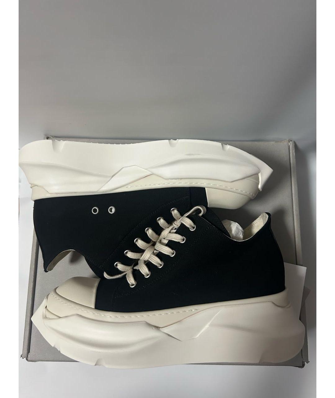 RICK OWENS DRKSHDW Черные низкие кроссовки / кеды, фото 9