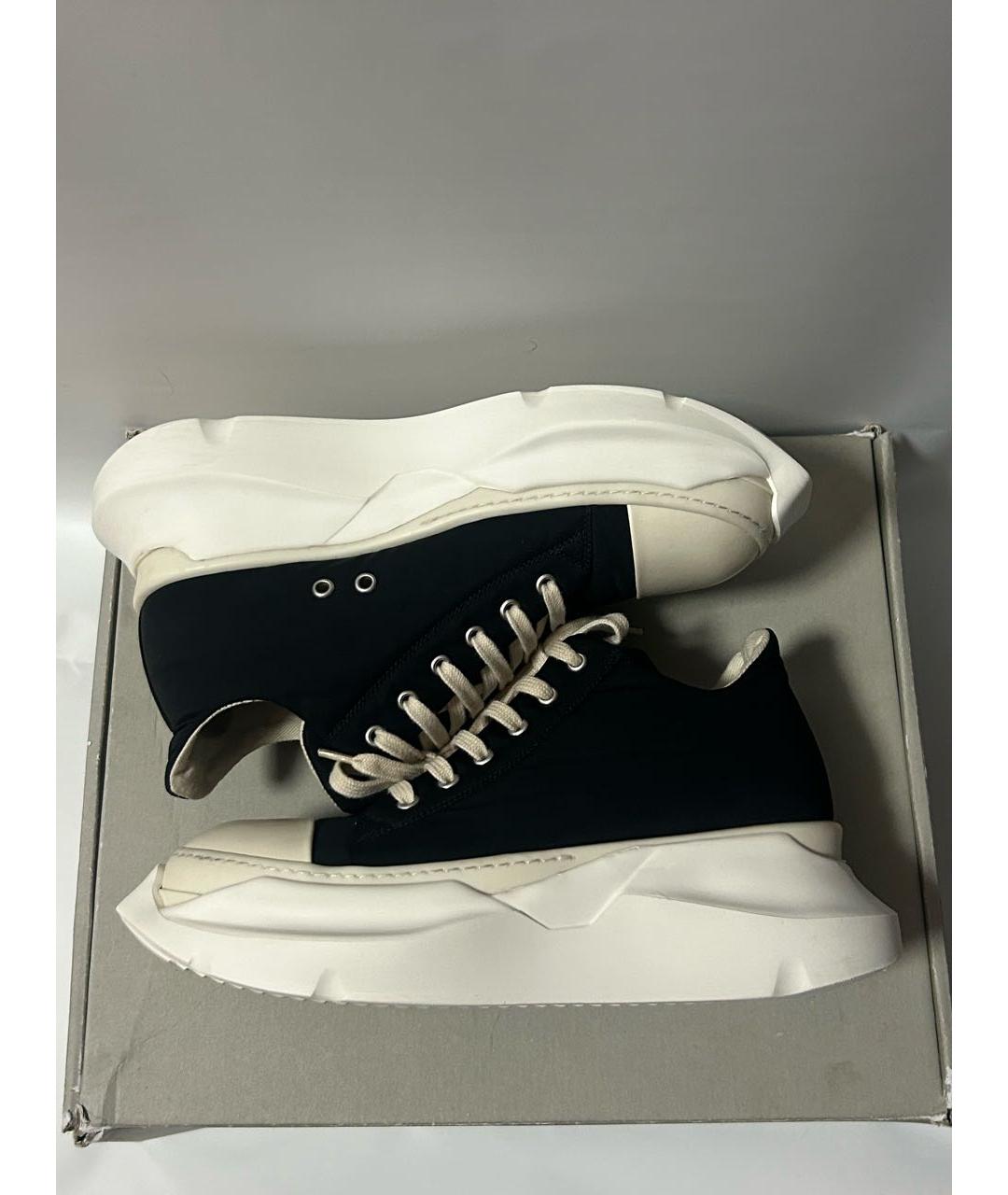 RICK OWENS DRKSHDW Черные низкие кроссовки / кеды, фото 8