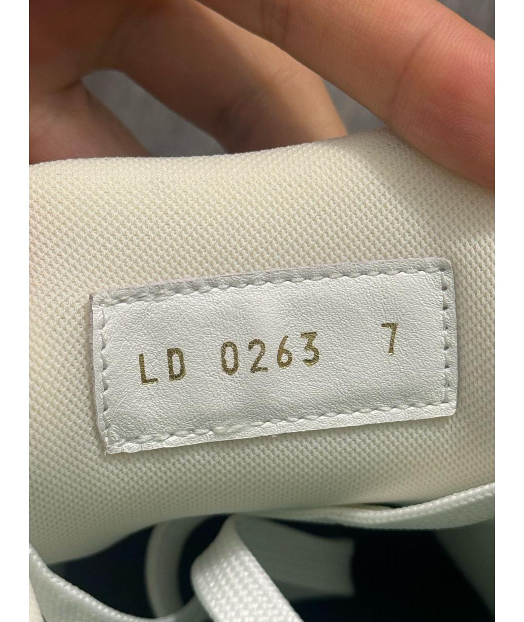 LOUIS VUITTON Зеленые низкие кроссовки / кеды, фото 5