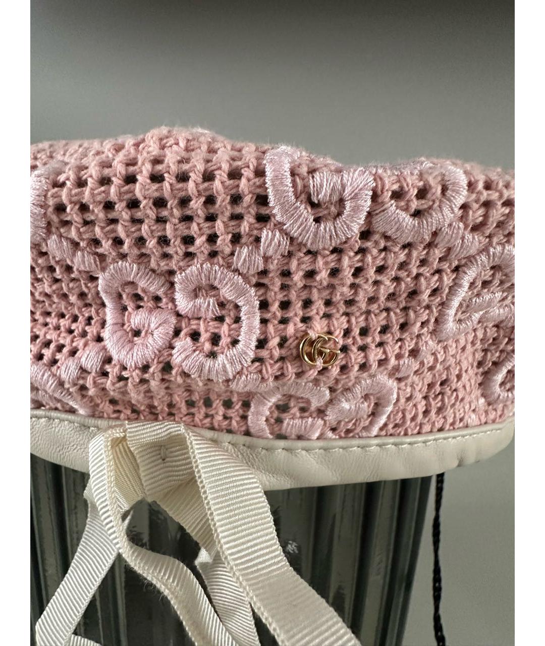 GUCCI Розовая хлопковая шляпа, фото 4