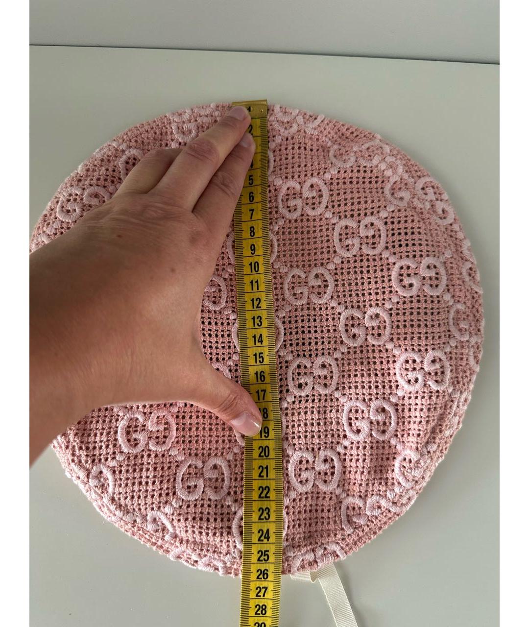GUCCI Розовая хлопковая шляпа, фото 8