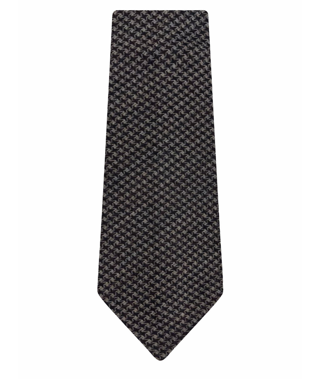 EMPORIO ARMANI Коричневый шерстяной галстук, фото 1