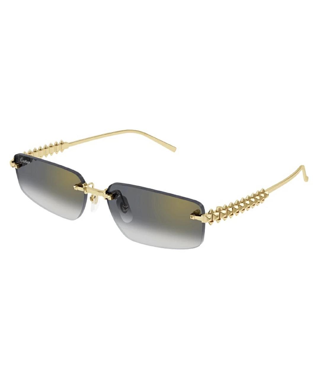 CARTIER Золотые солнцезащитные очки, фото 2