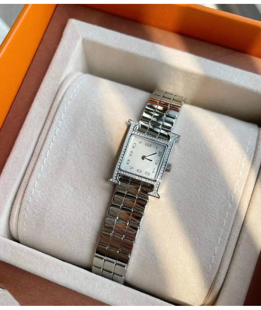 HERMES Серебряные часы, фото 2