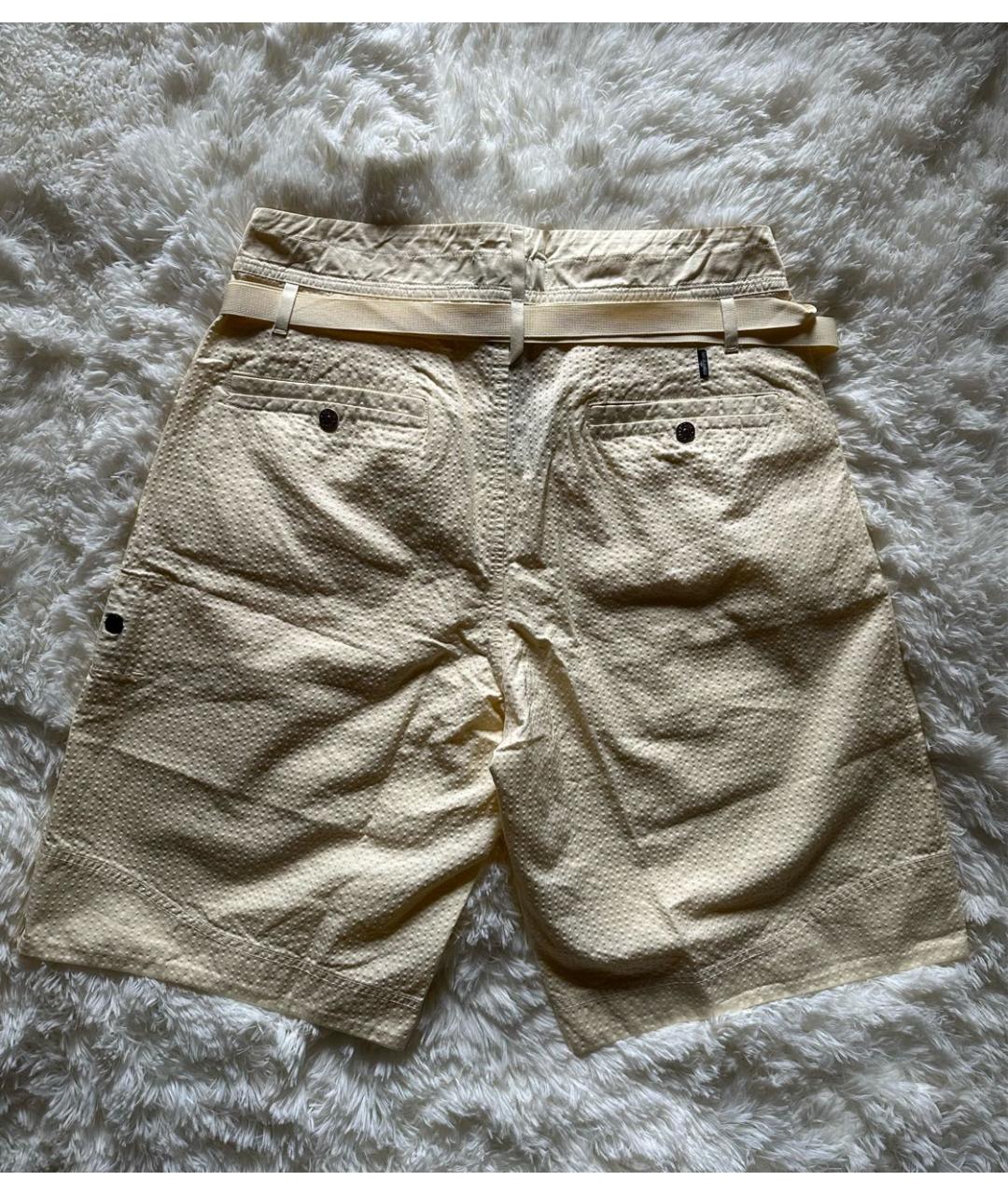 STONE ISLAND SHADOW PROJECT Желтые хлопковые шорты, фото 2