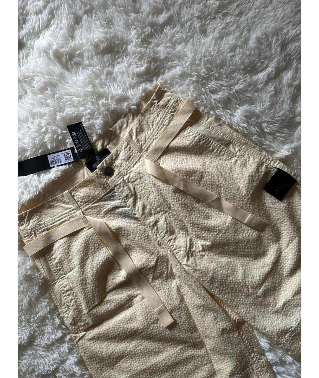 STONE ISLAND SHADOW PROJECT Желтые хлопковые шорты, фото 3