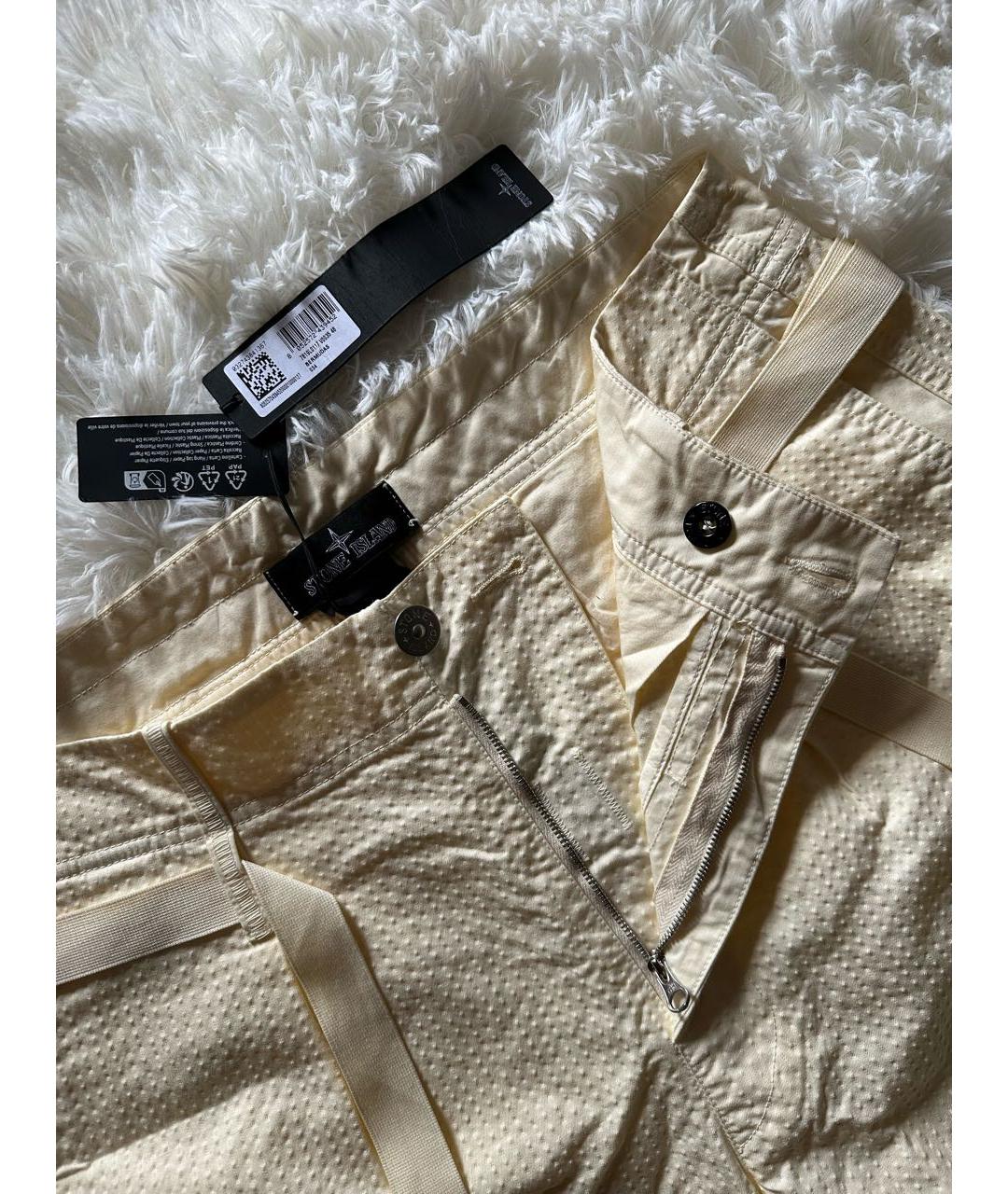 STONE ISLAND SHADOW PROJECT Желтые хлопковые шорты, фото 4