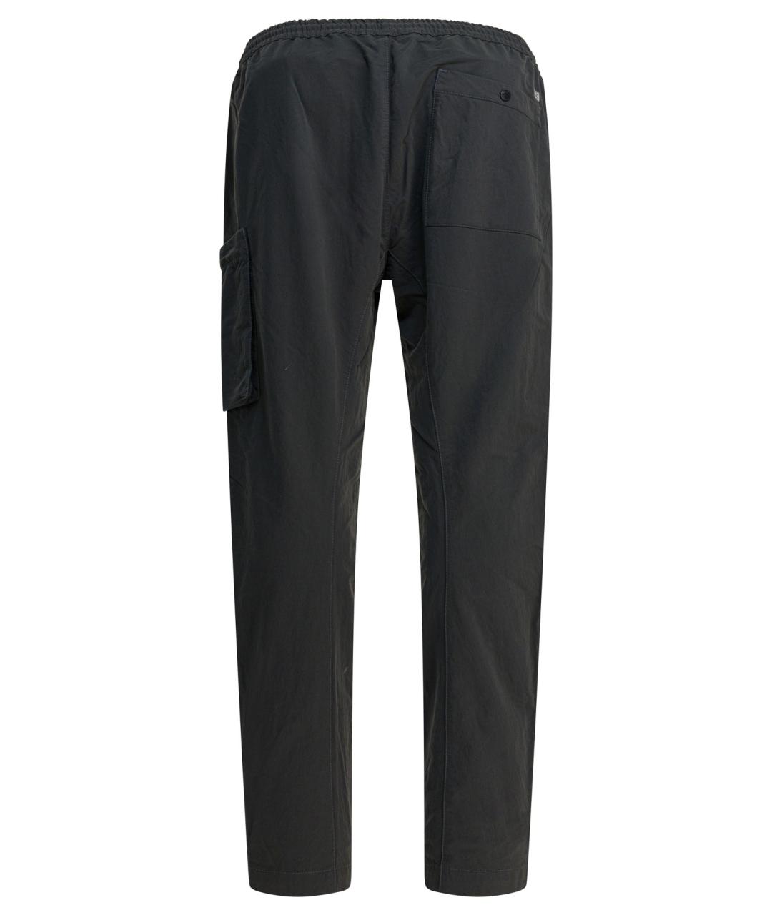 CP COMPANY Антрацитовые хлопковые повседневные брюки, фото 2