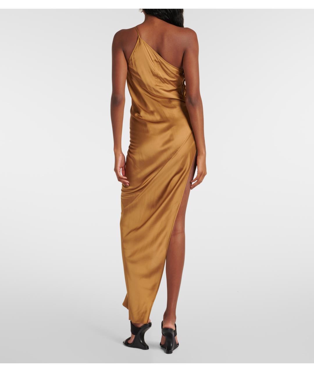 RICK OWENS Желтое коктейльное платье, фото 3