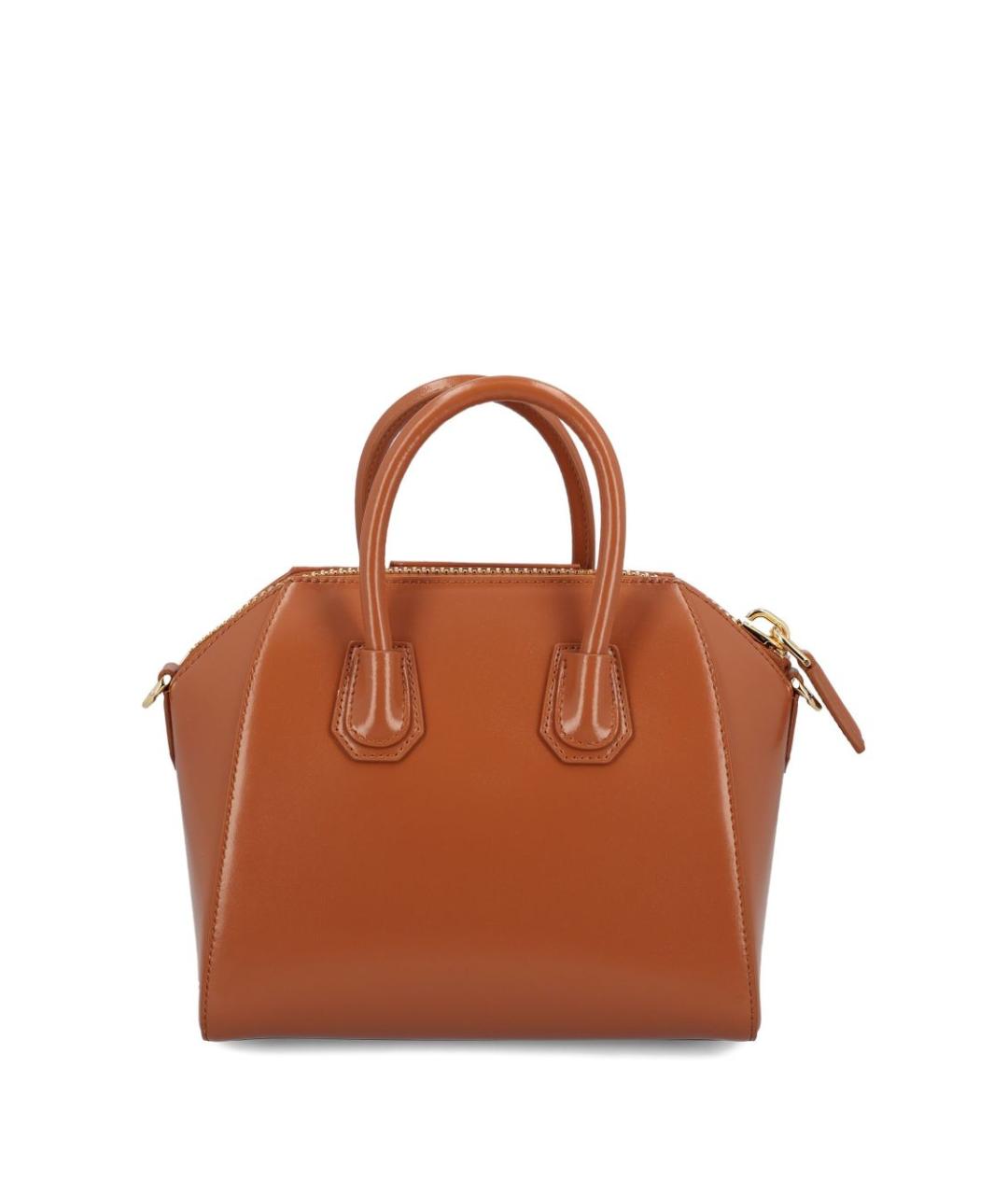 GIVENCHY Коричневая кожаная сумка с короткими ручками, фото 3