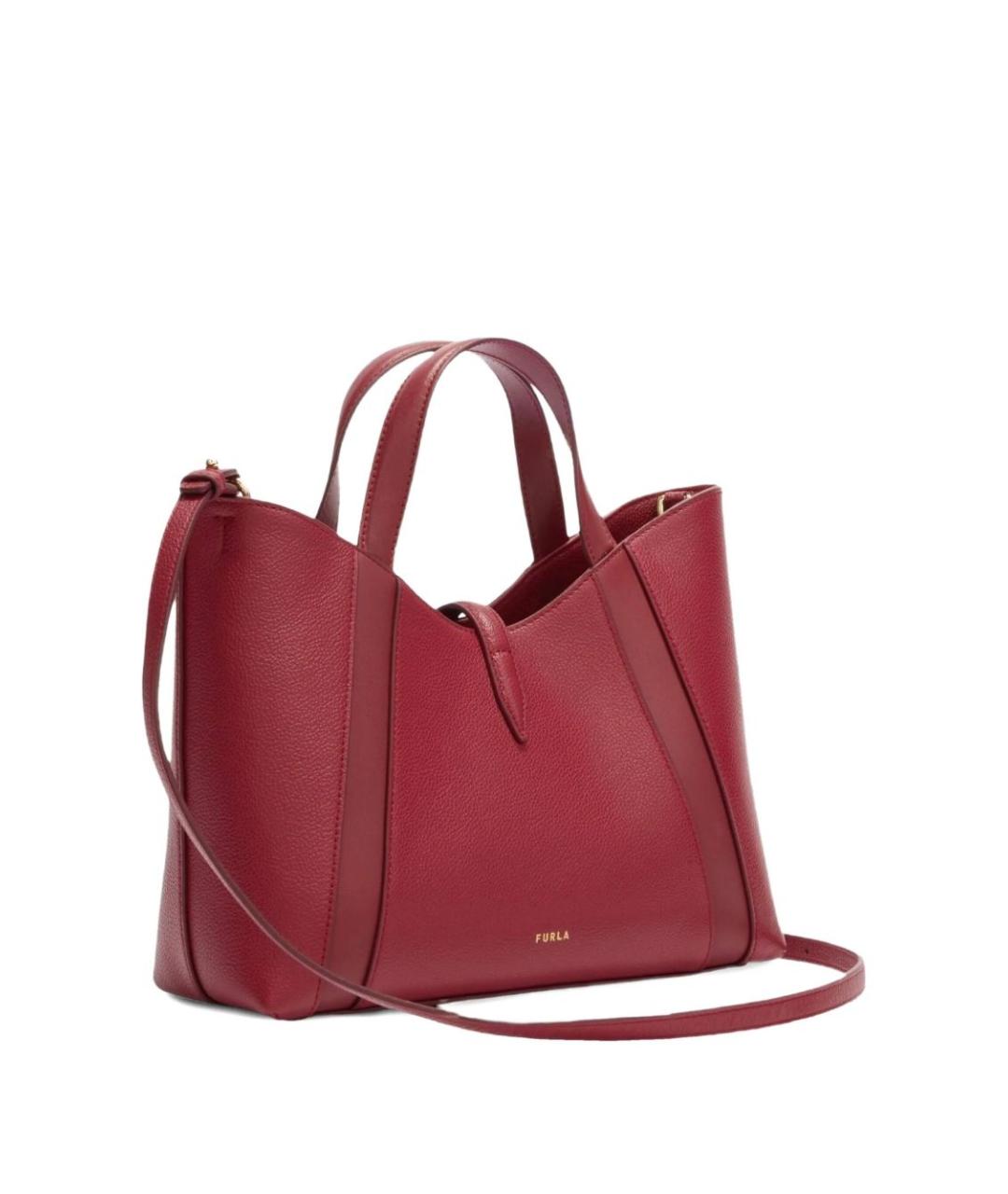 FURLA Красная кожаная сумка тоут, фото 2