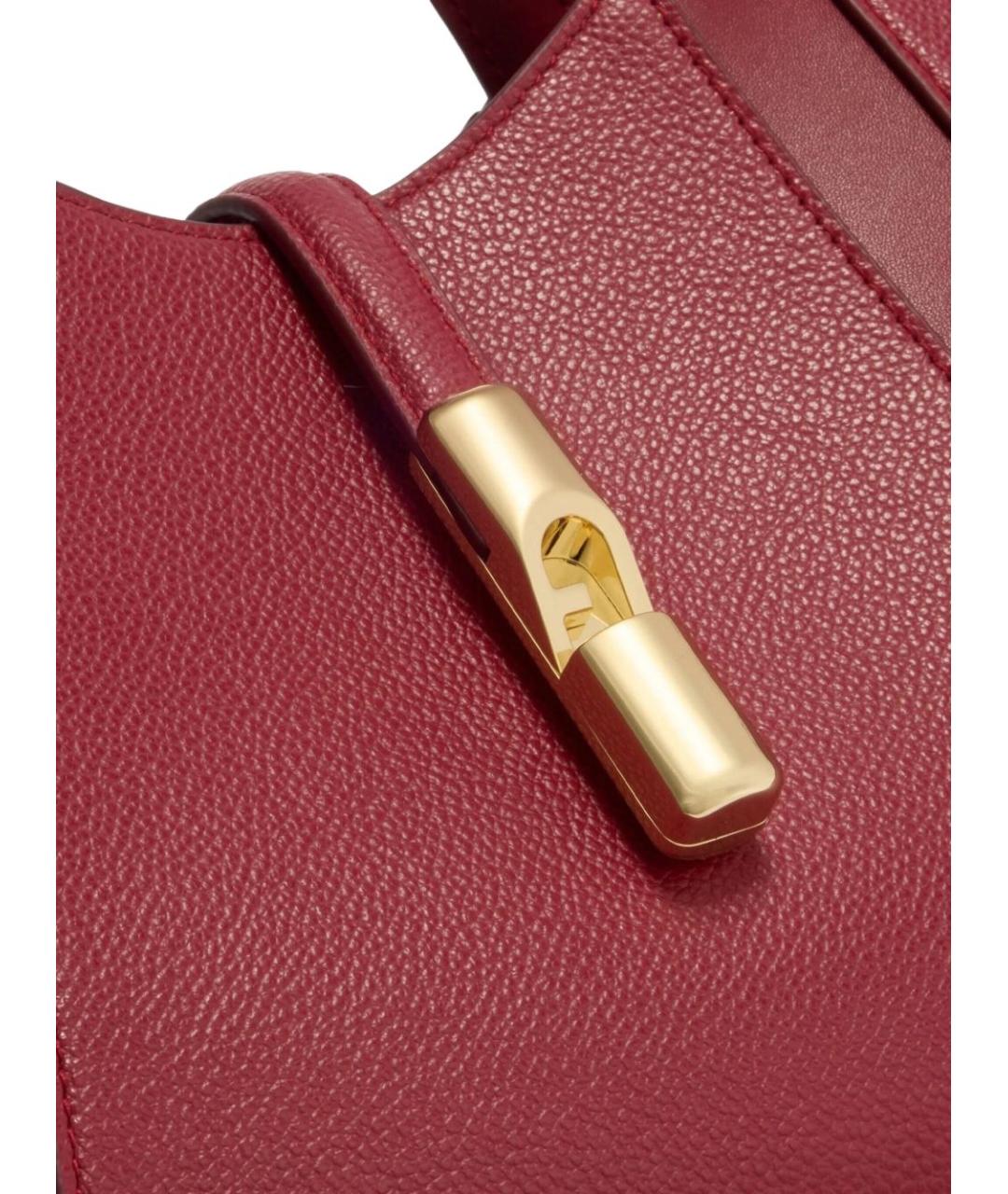 FURLA Красная кожаная сумка тоут, фото 3