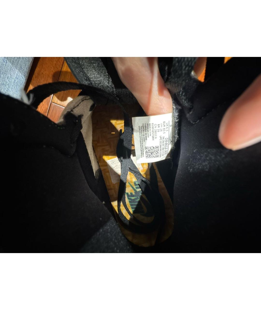 JORDAN Зеленые кожаные кроссовки, фото 5