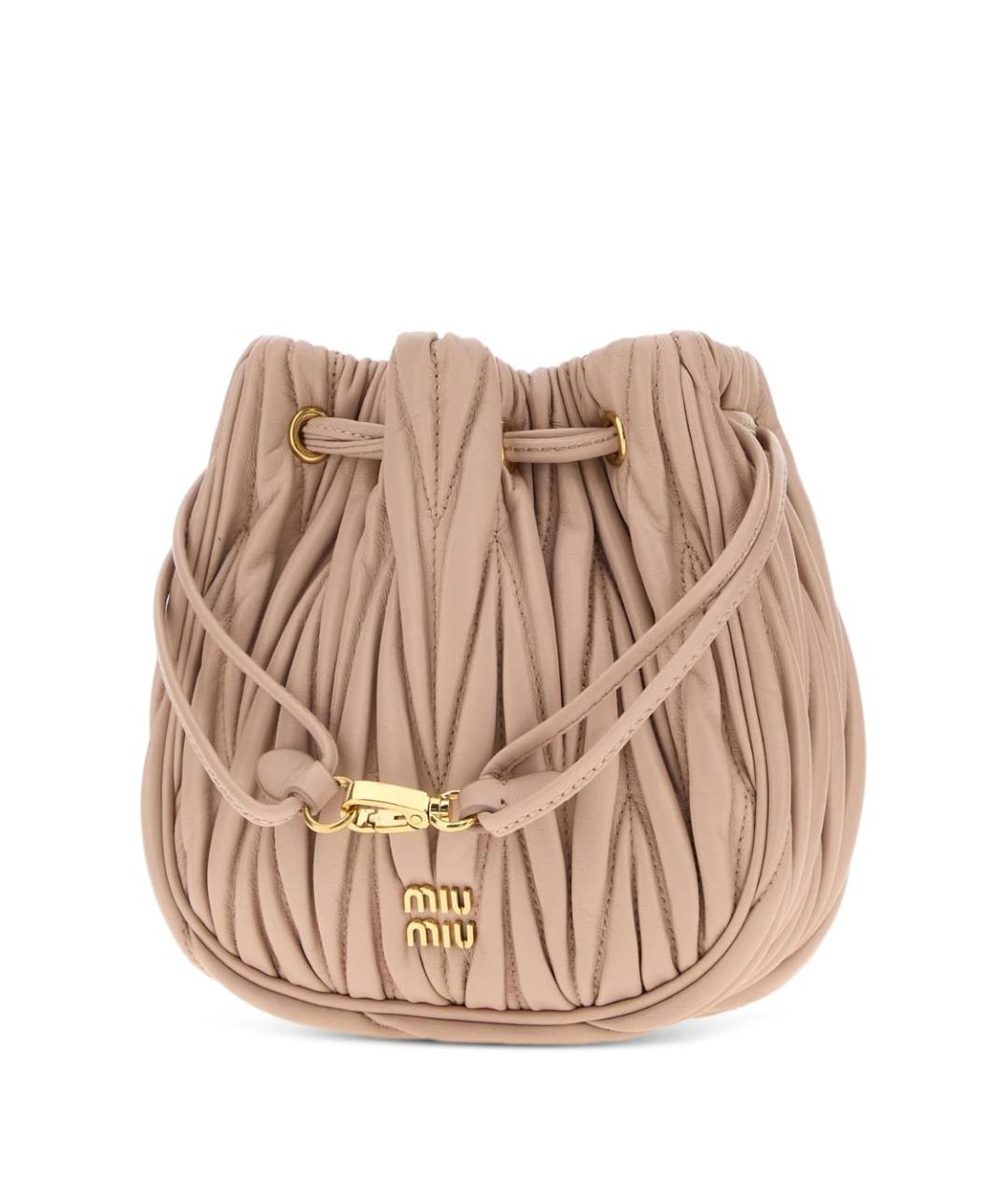 MIU MIU Кожаная сумка с короткими ручками, фото 3