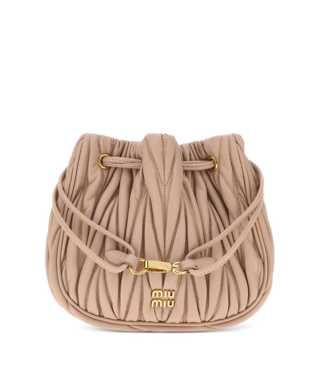 MIU MIU Кожаная сумка с короткими ручками, фото 1