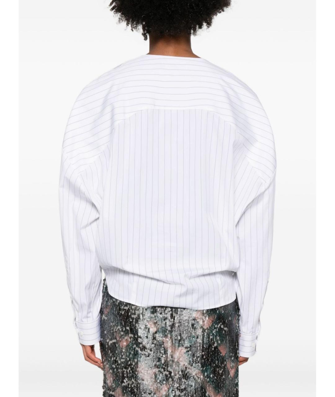 DRIES VAN NOTEN Белая хлопковая рубашка, фото 4