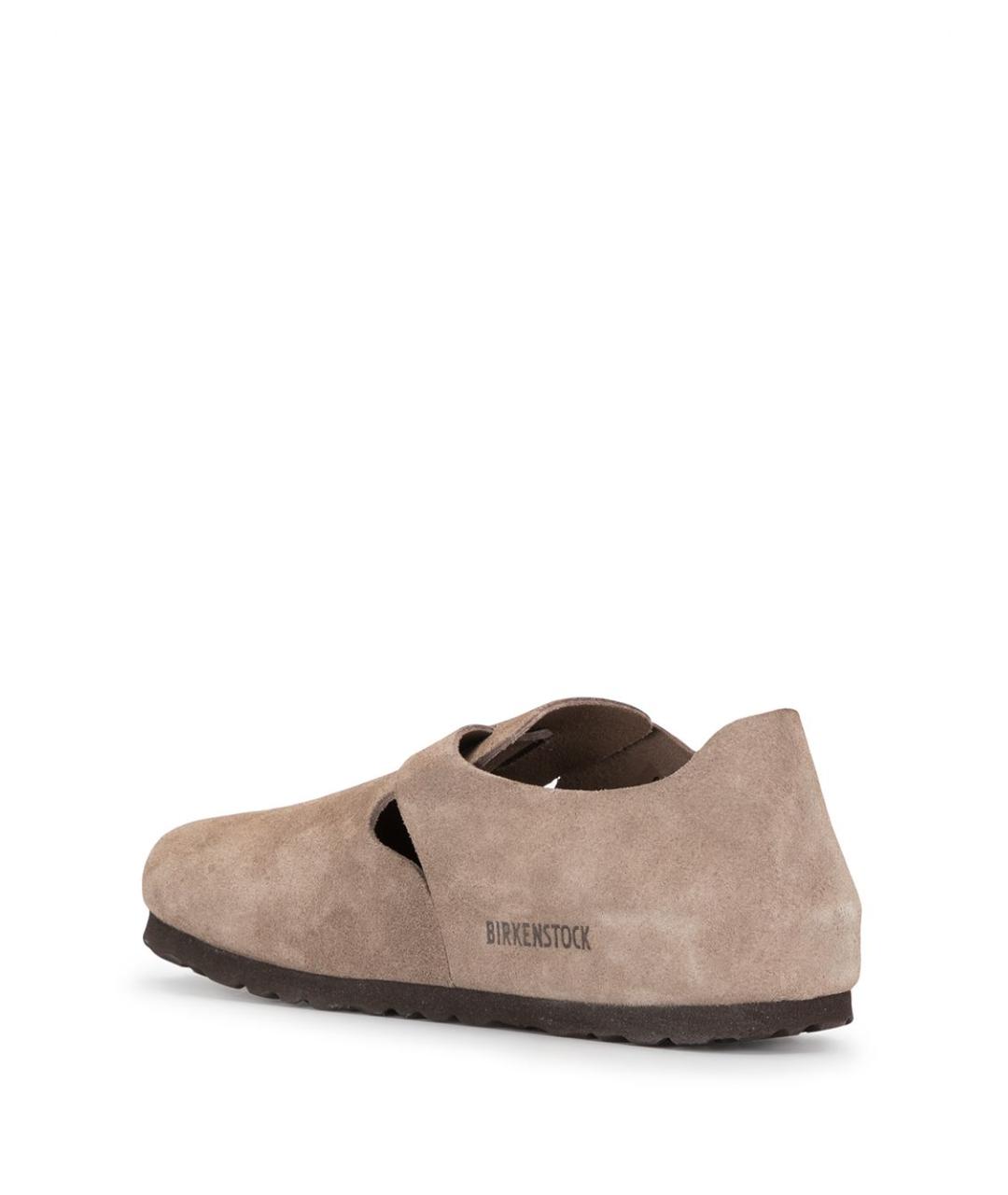 BIRKENSTOCK Бежевые замшевые сабо, фото 3