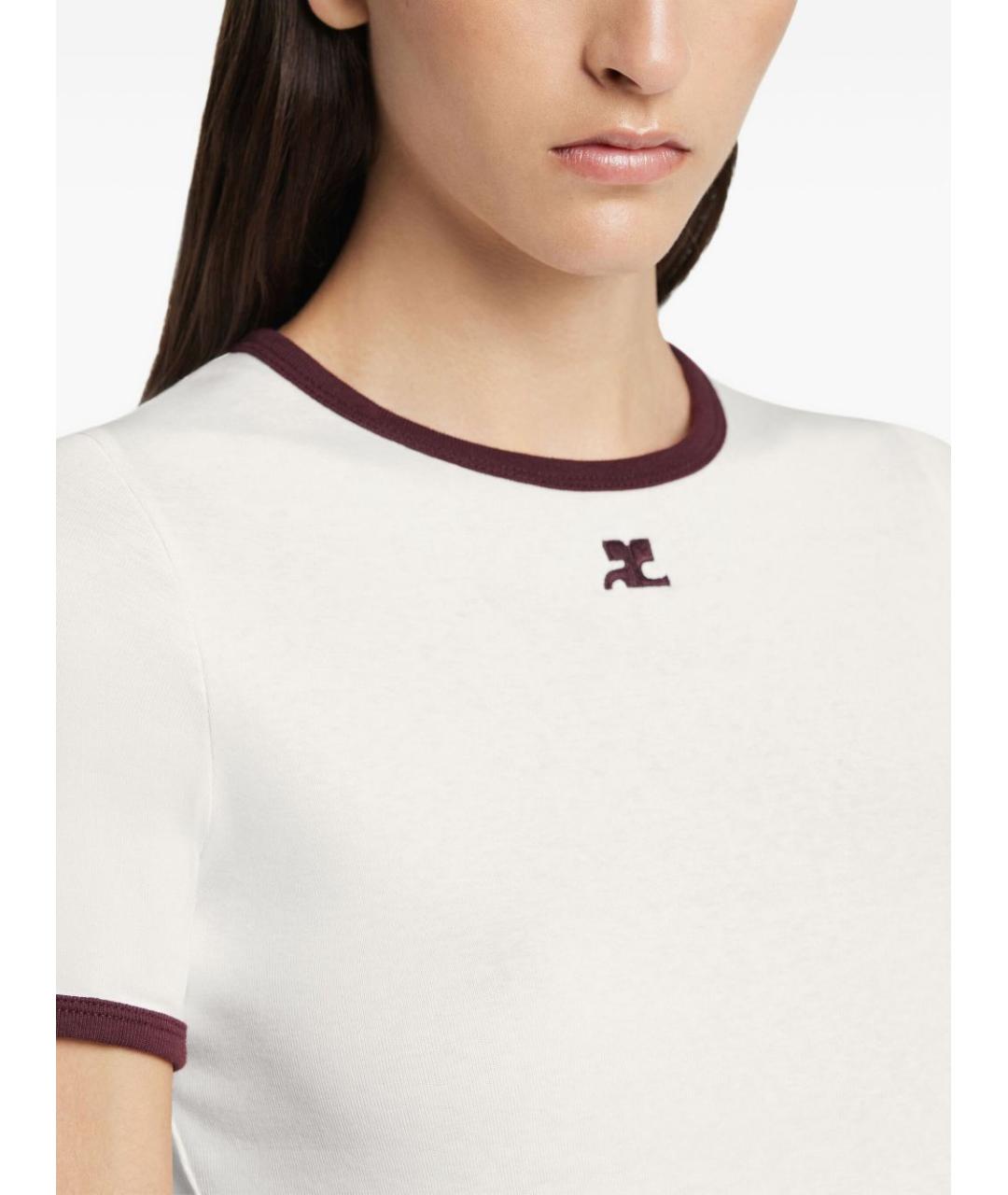 COURREGES Белая футболка, фото 3