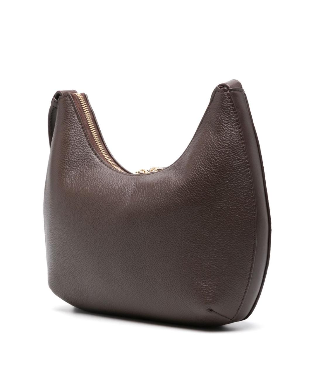 FURLA Коричневая кожаная сумка через плечо, фото 2