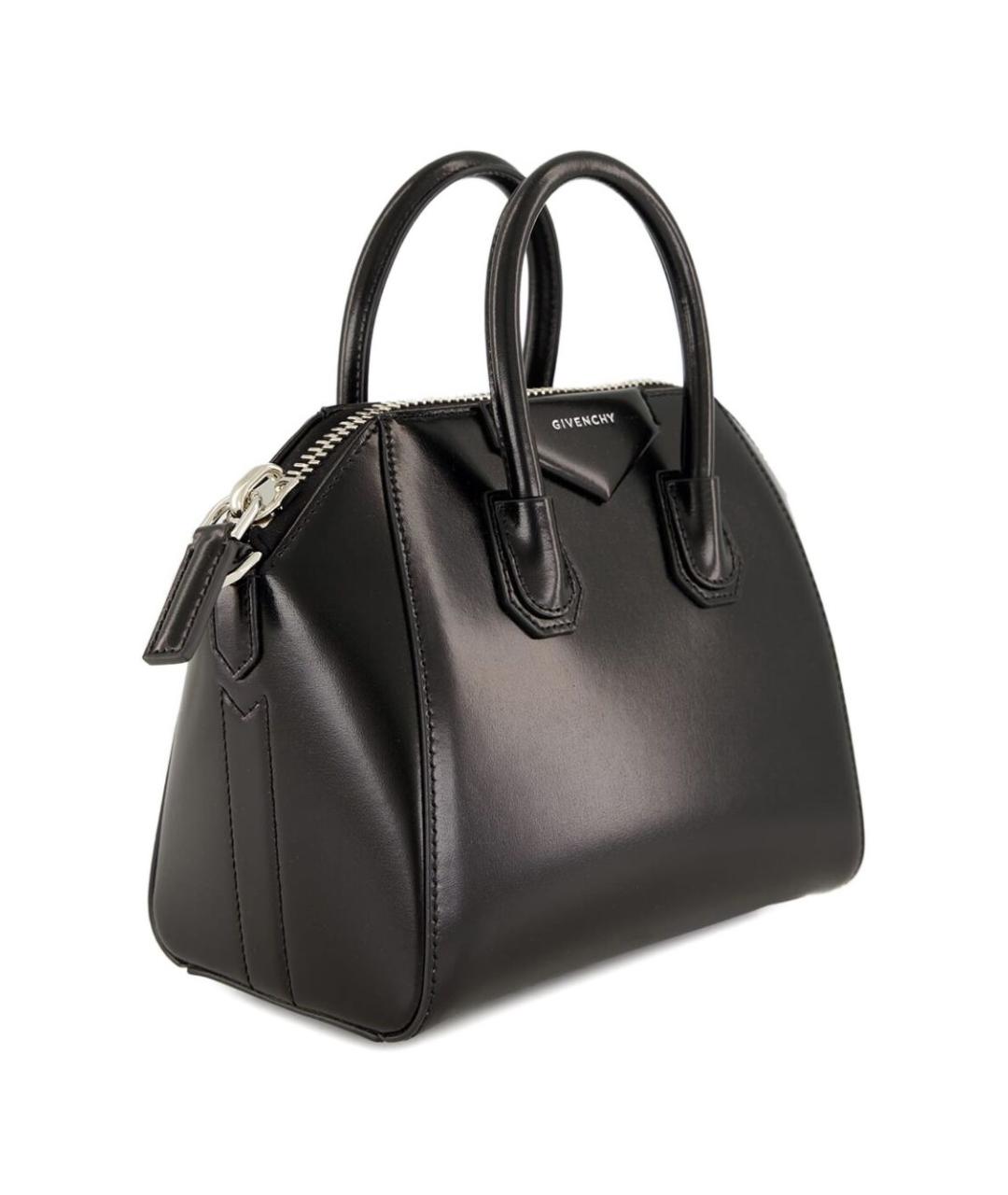 GIVENCHY Черная кожаная сумка с короткими ручками, фото 5