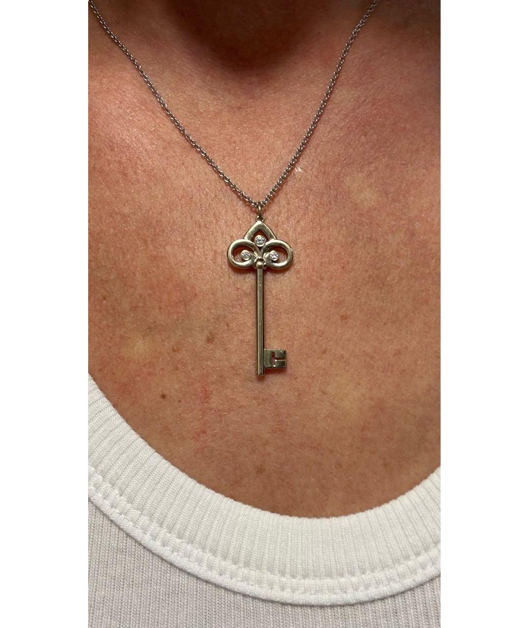 TIFFANY&CO Белое колье из белого золота, фото 5