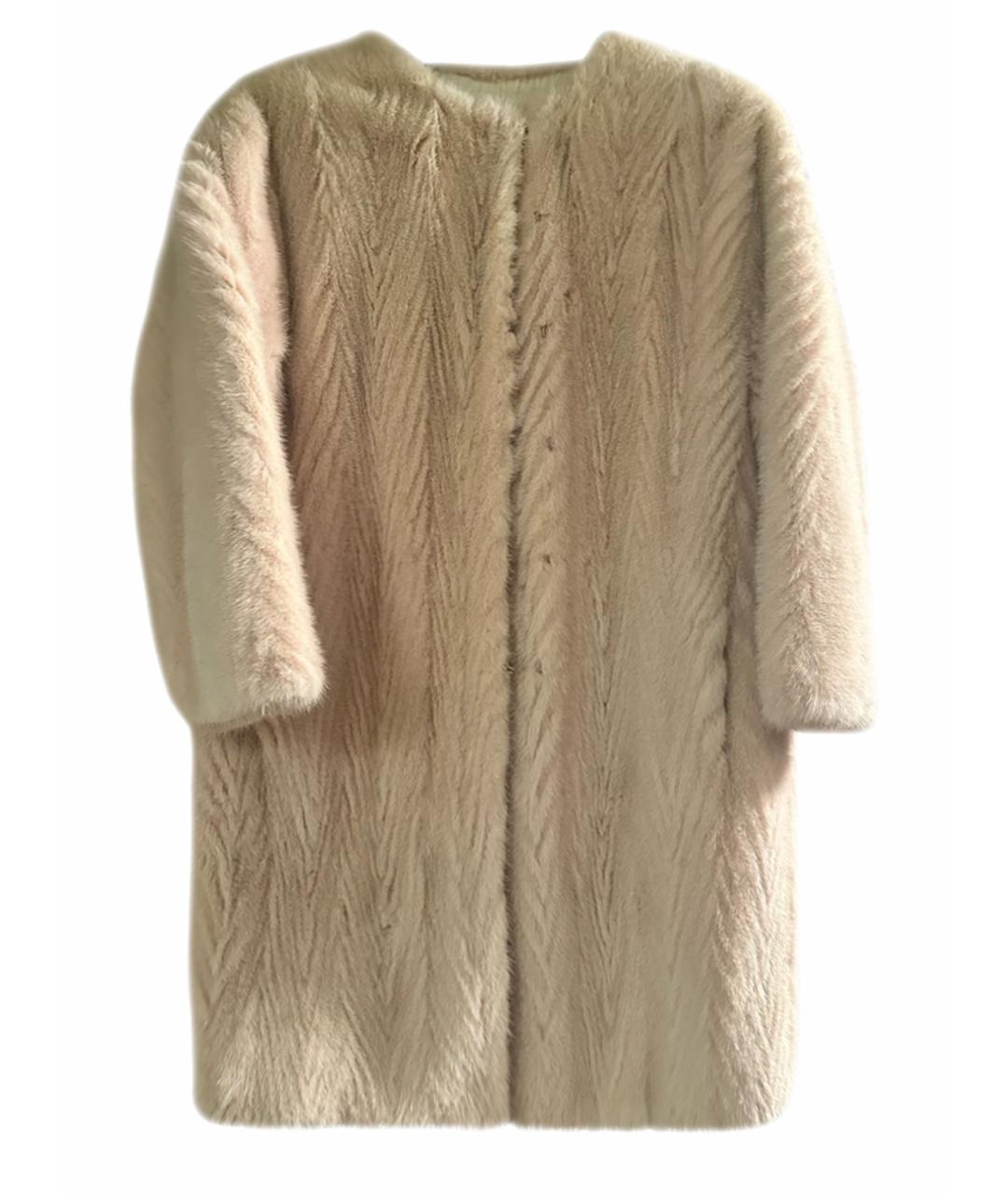 PRADA Розовая меховая шуба, фото 1