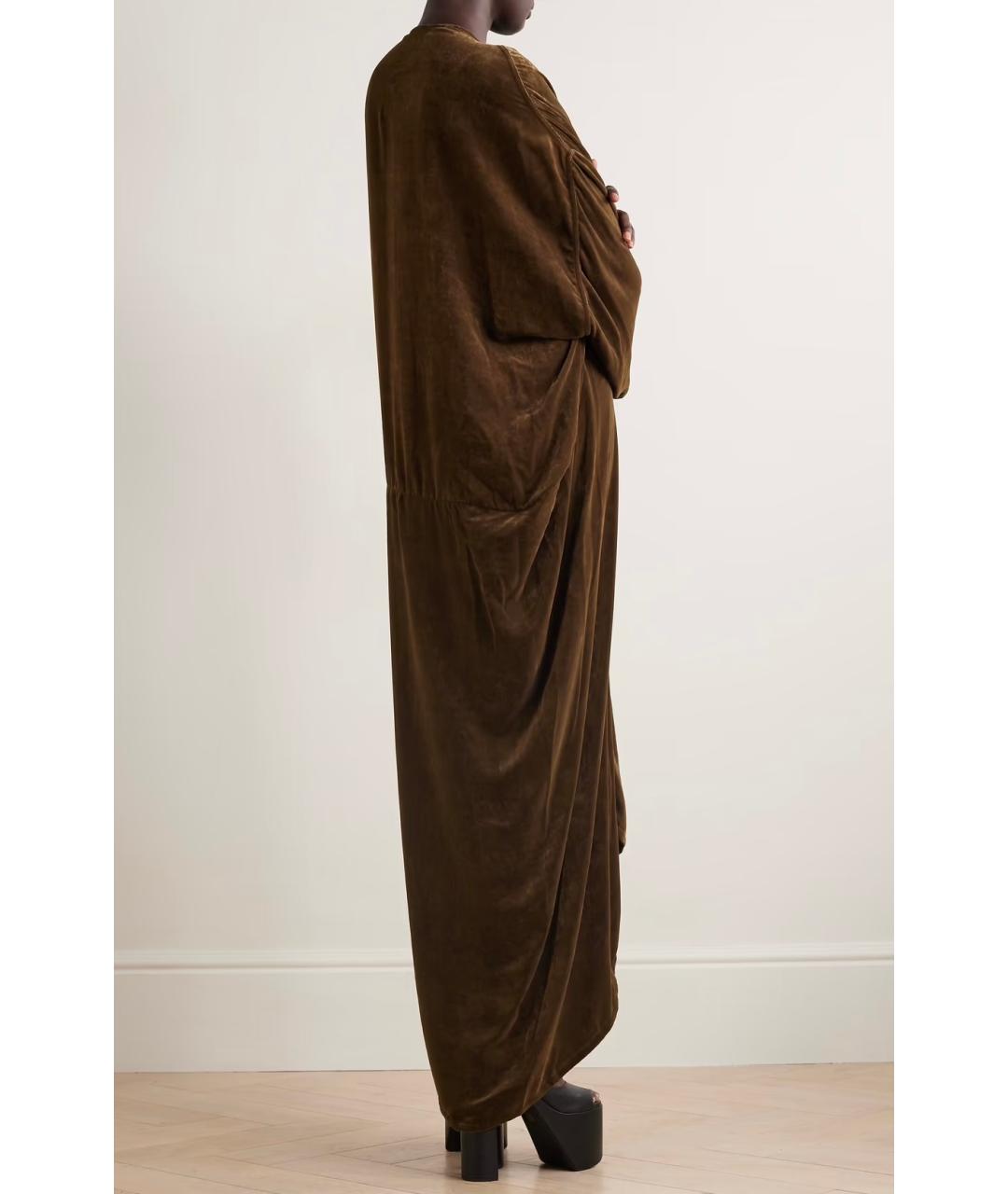 RICK OWENS Коричневое коктейльное платье, фото 3