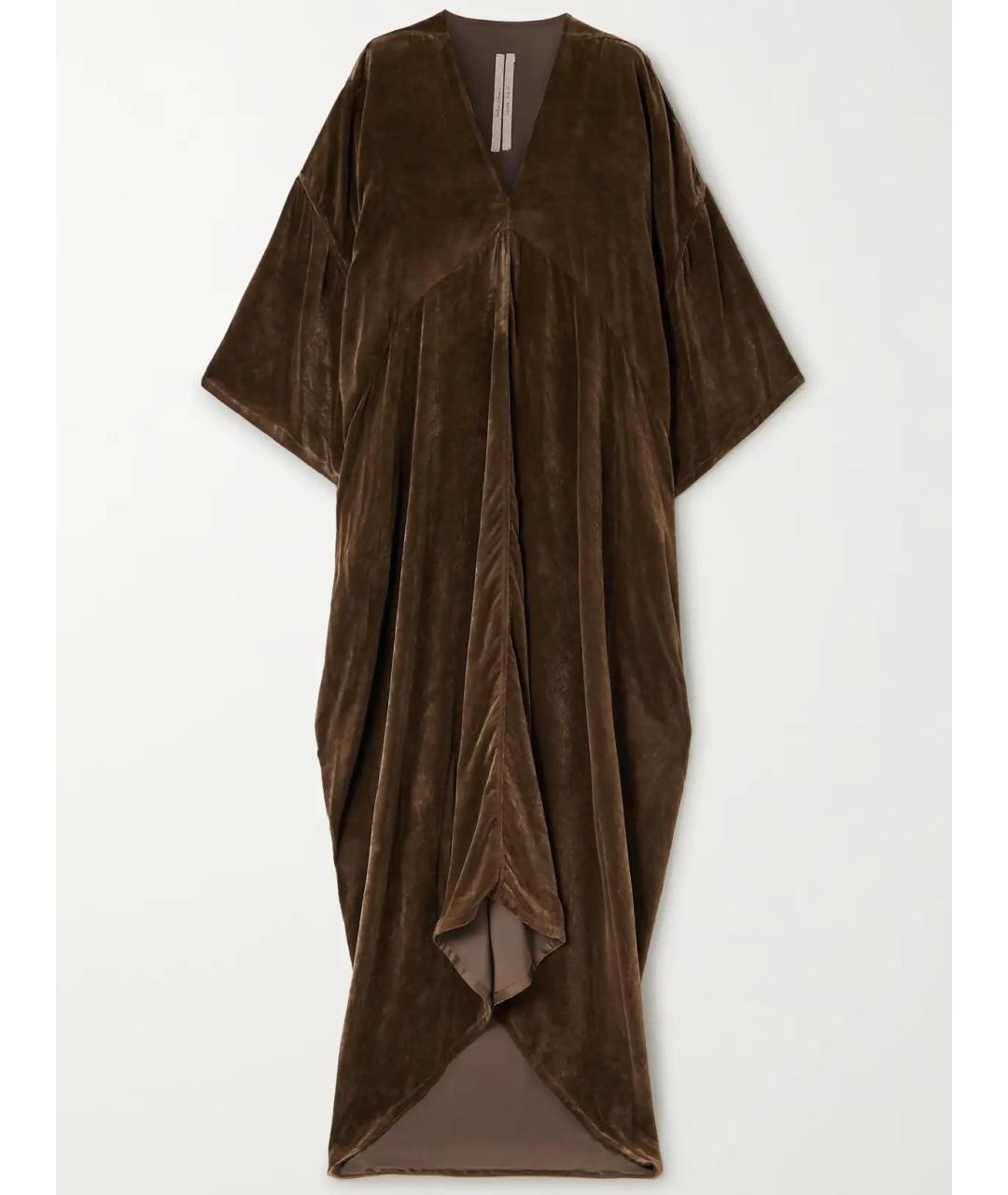 RICK OWENS Коричневое коктейльное платье, фото 4