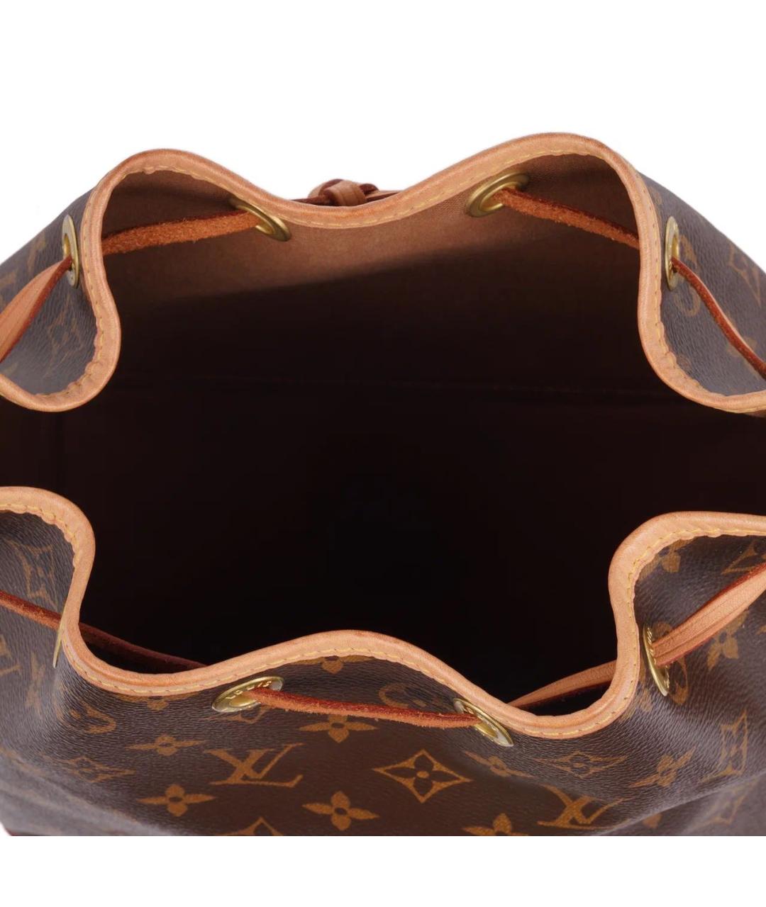 LOUIS VUITTON Коричневая кожаная сумка тоут, фото 7