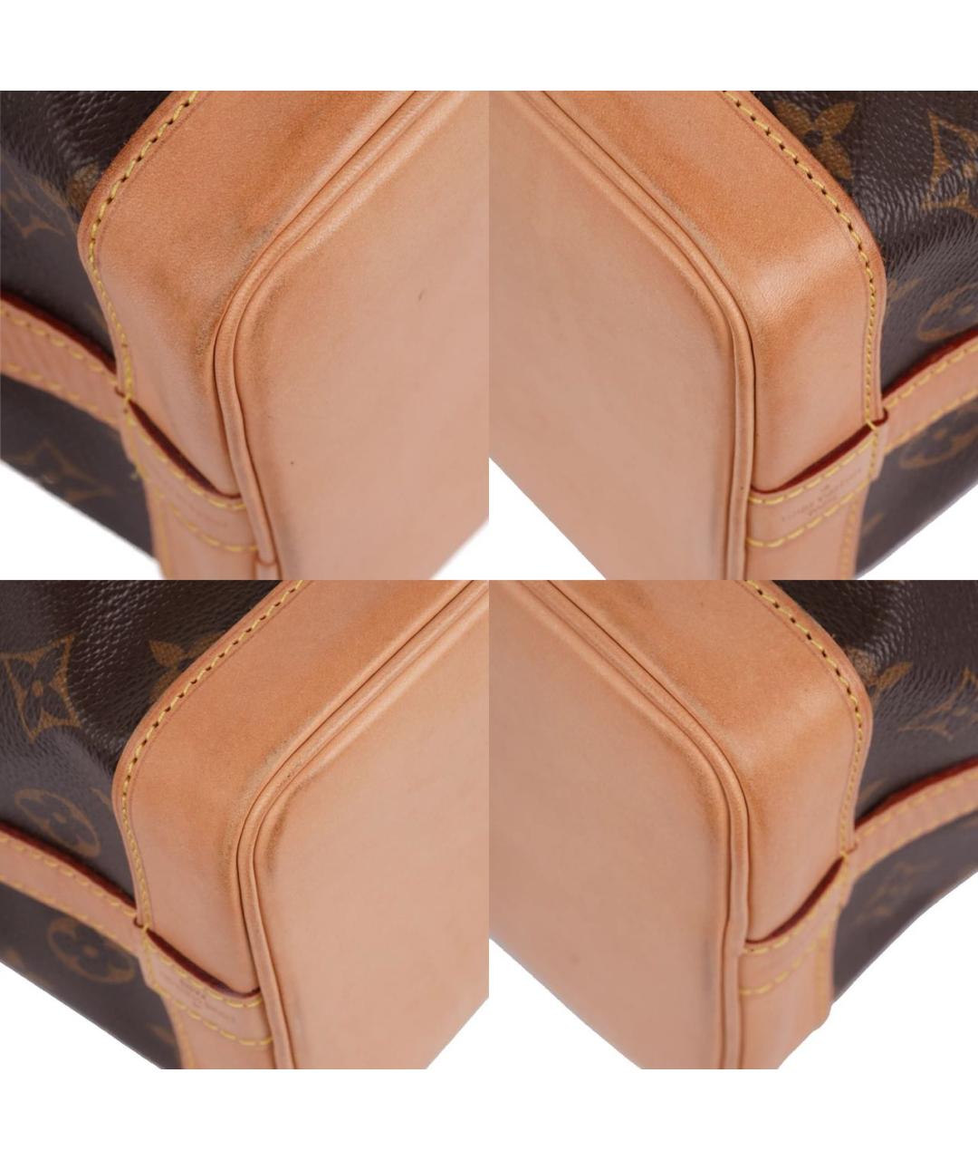 LOUIS VUITTON Коричневая кожаная сумка тоут, фото 8