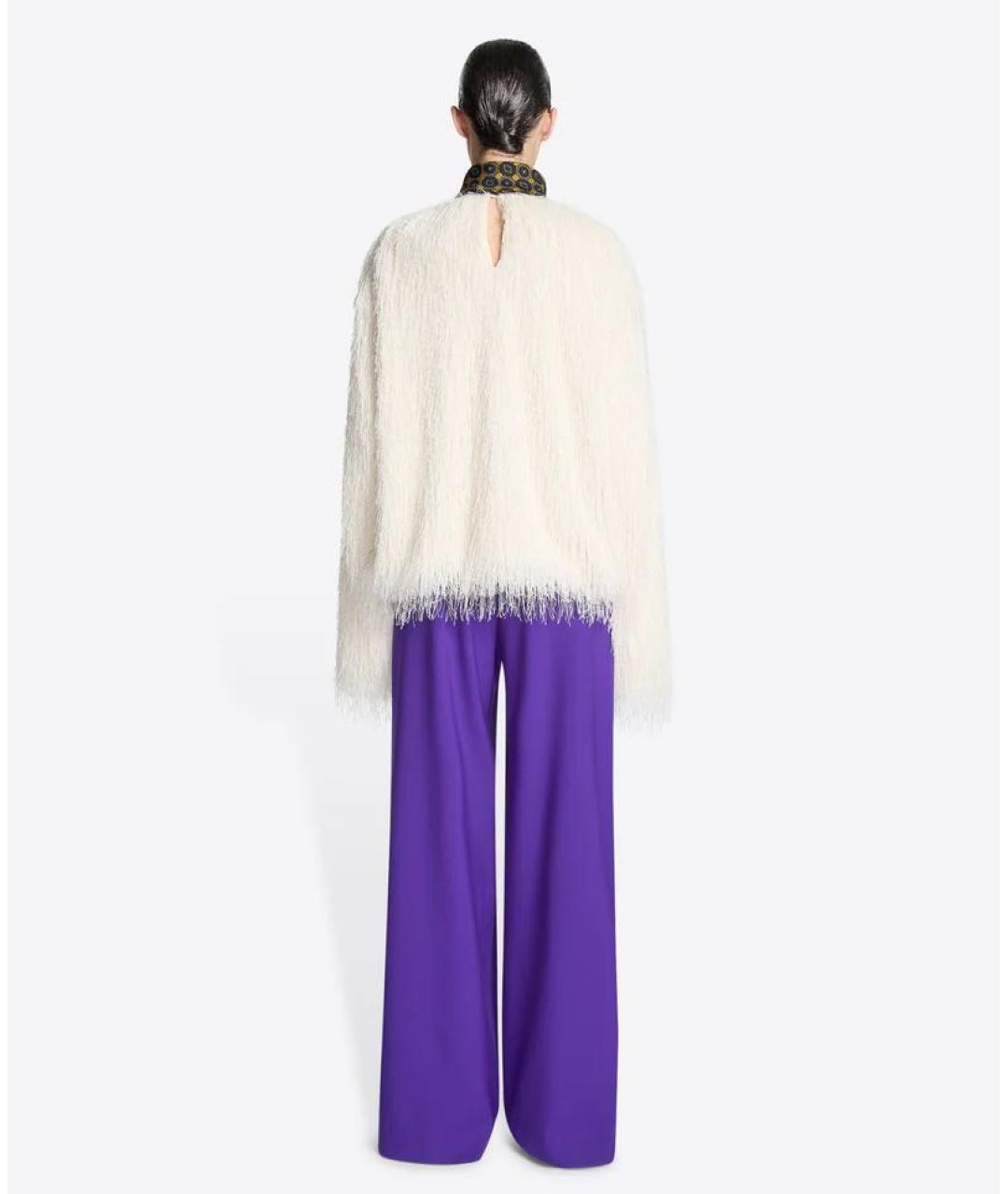 DRIES VAN NOTEN Белая полиэстеровая блузы, фото 4