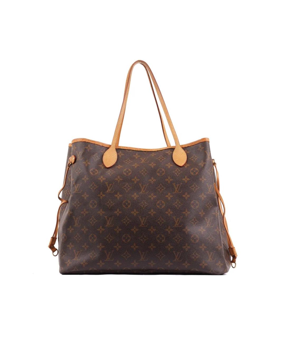 LOUIS VUITTON Коричневая кожаная сумка тоут, фото 1