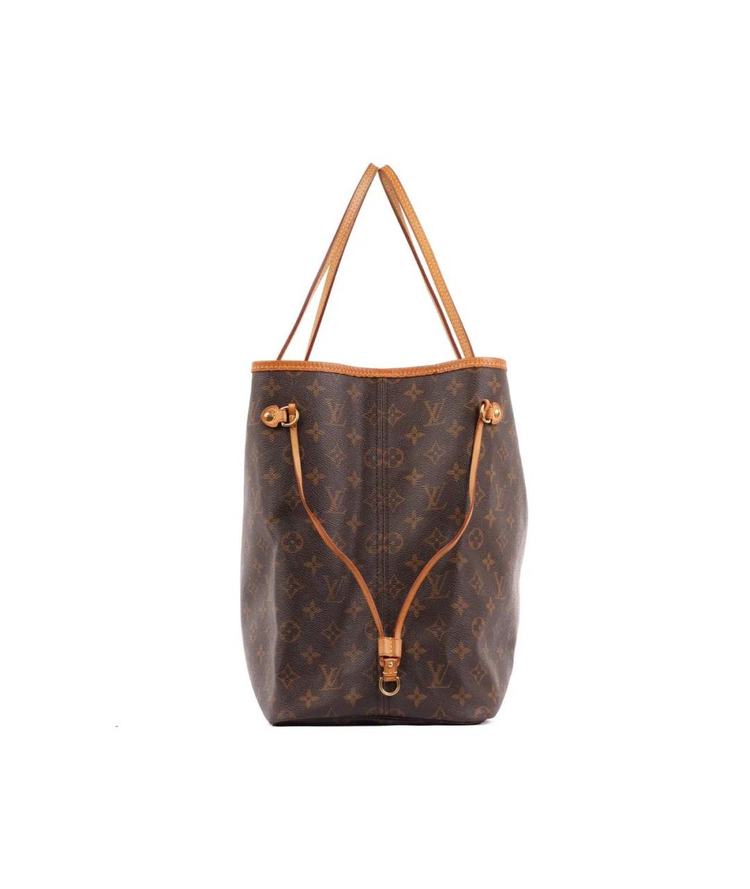 LOUIS VUITTON Коричневая кожаная сумка тоут, фото 3