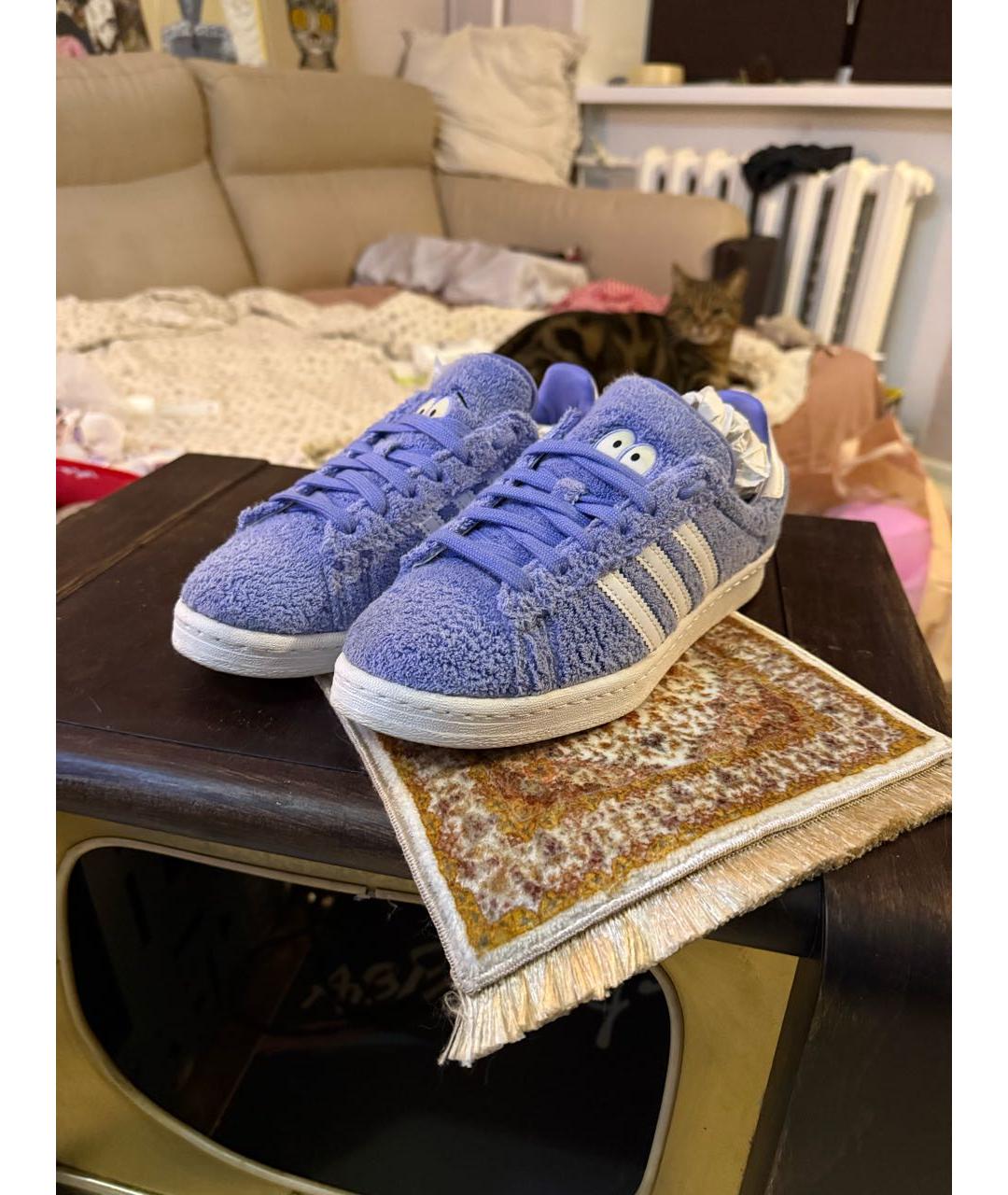 ADIDAS Фиолетовые текстильные кеды, фото 2