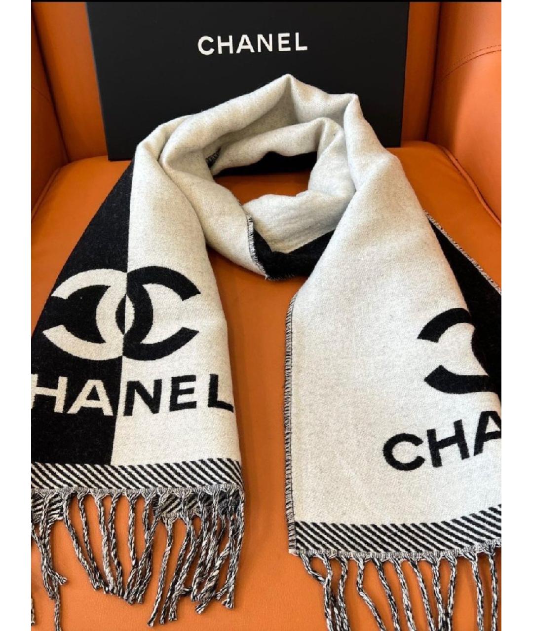 CHANEL Шерстяной шарф, фото 6