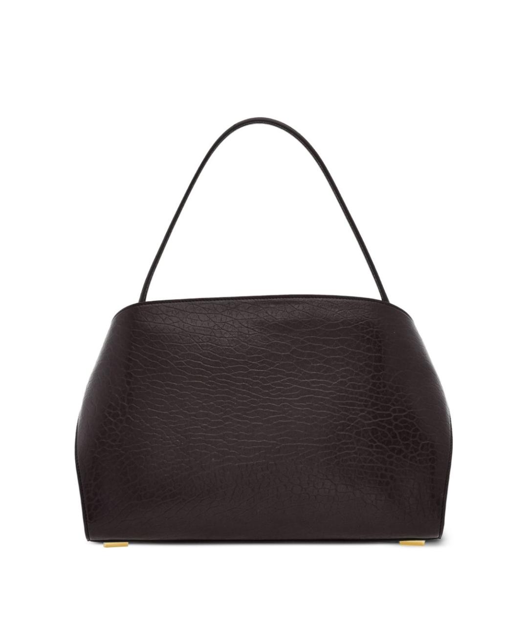 FERRAGAMO Черная кожаная сумка тоут, фото 3