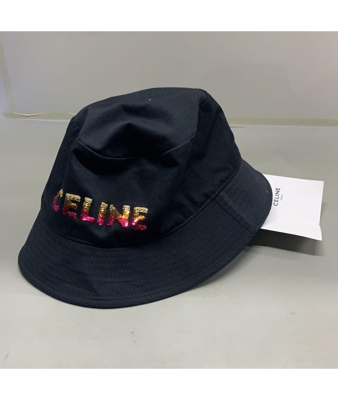 CELINE Черная хлопковая панама, фото 2