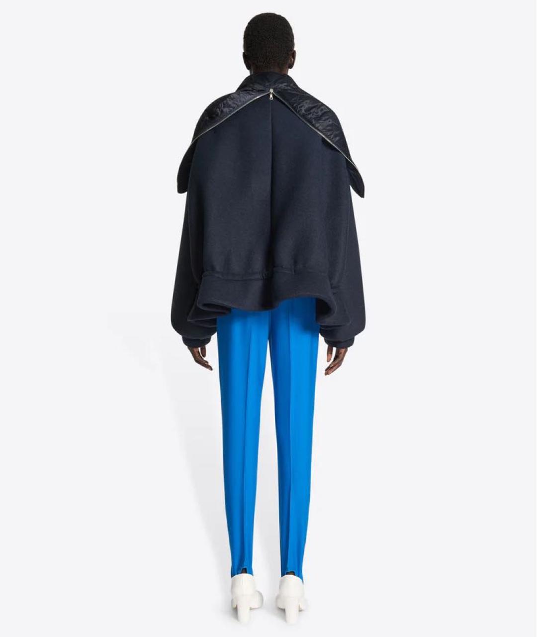DRIES VAN NOTEN Темно-синяя полиэстеровая парка, фото 4