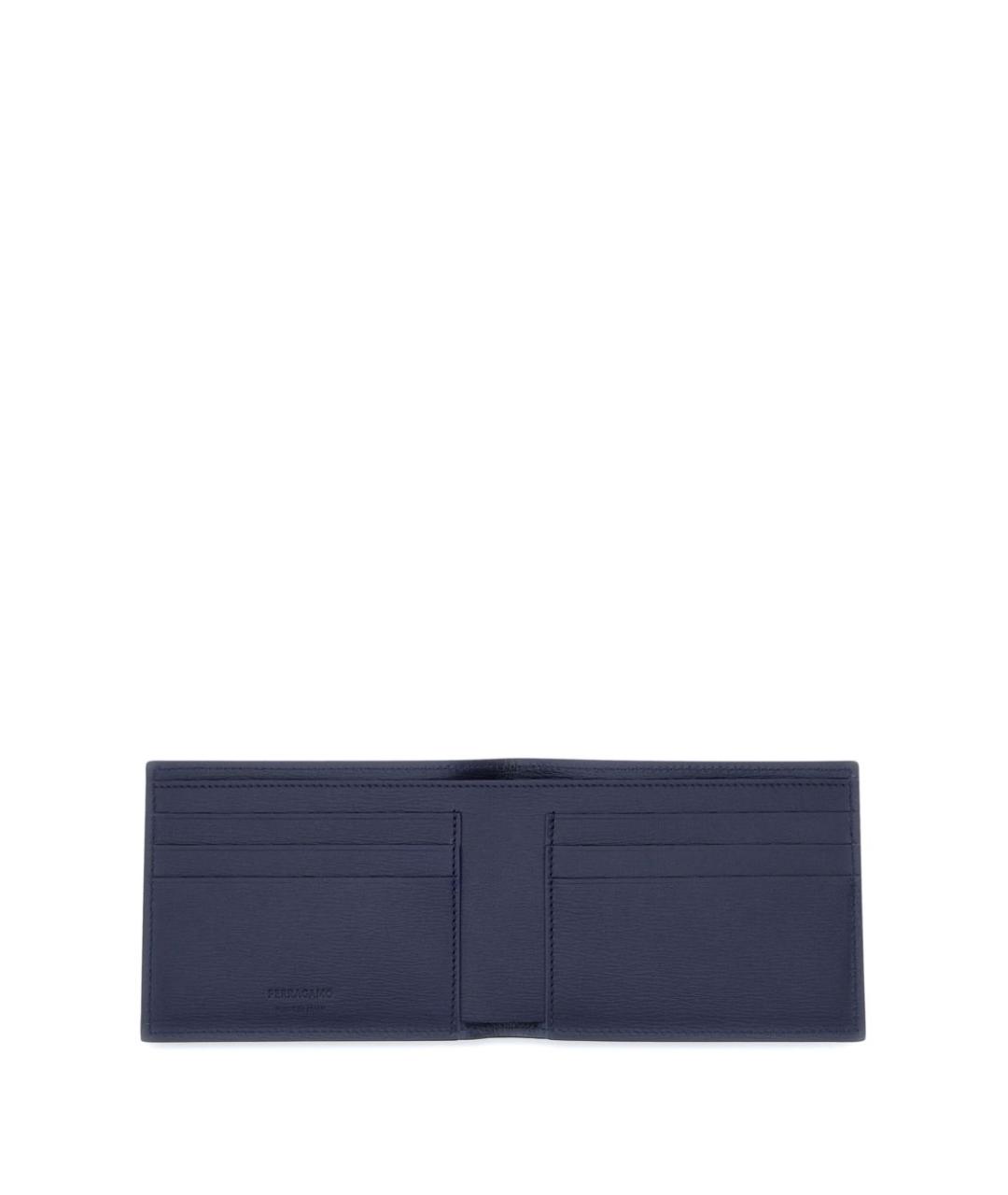FERRAGAMO Синий кожаный кошелек, фото 2