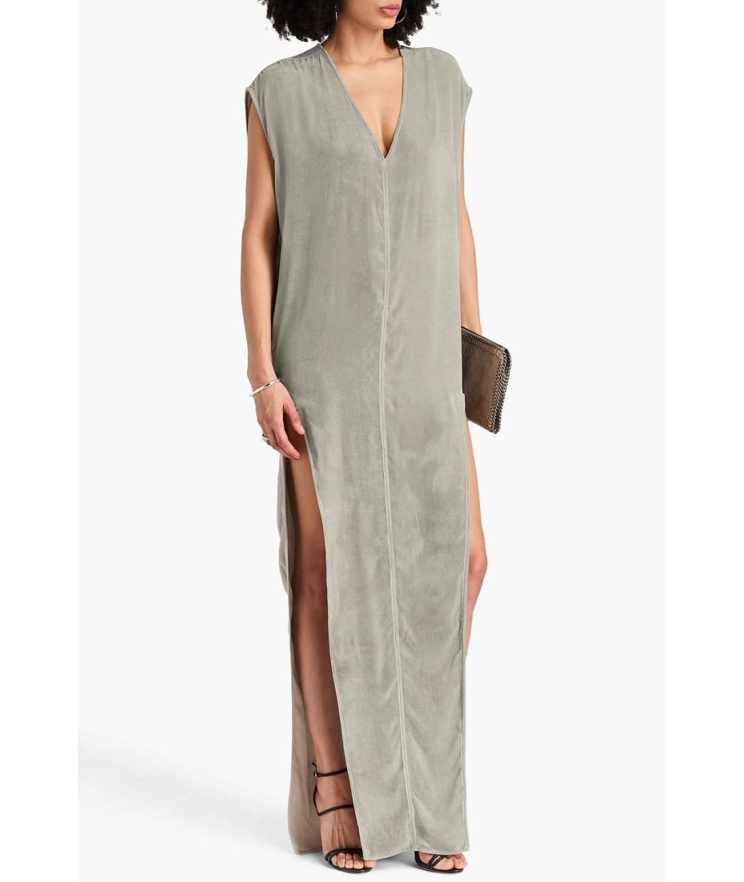 RICK OWENS Серое коктейльное платье, фото 2