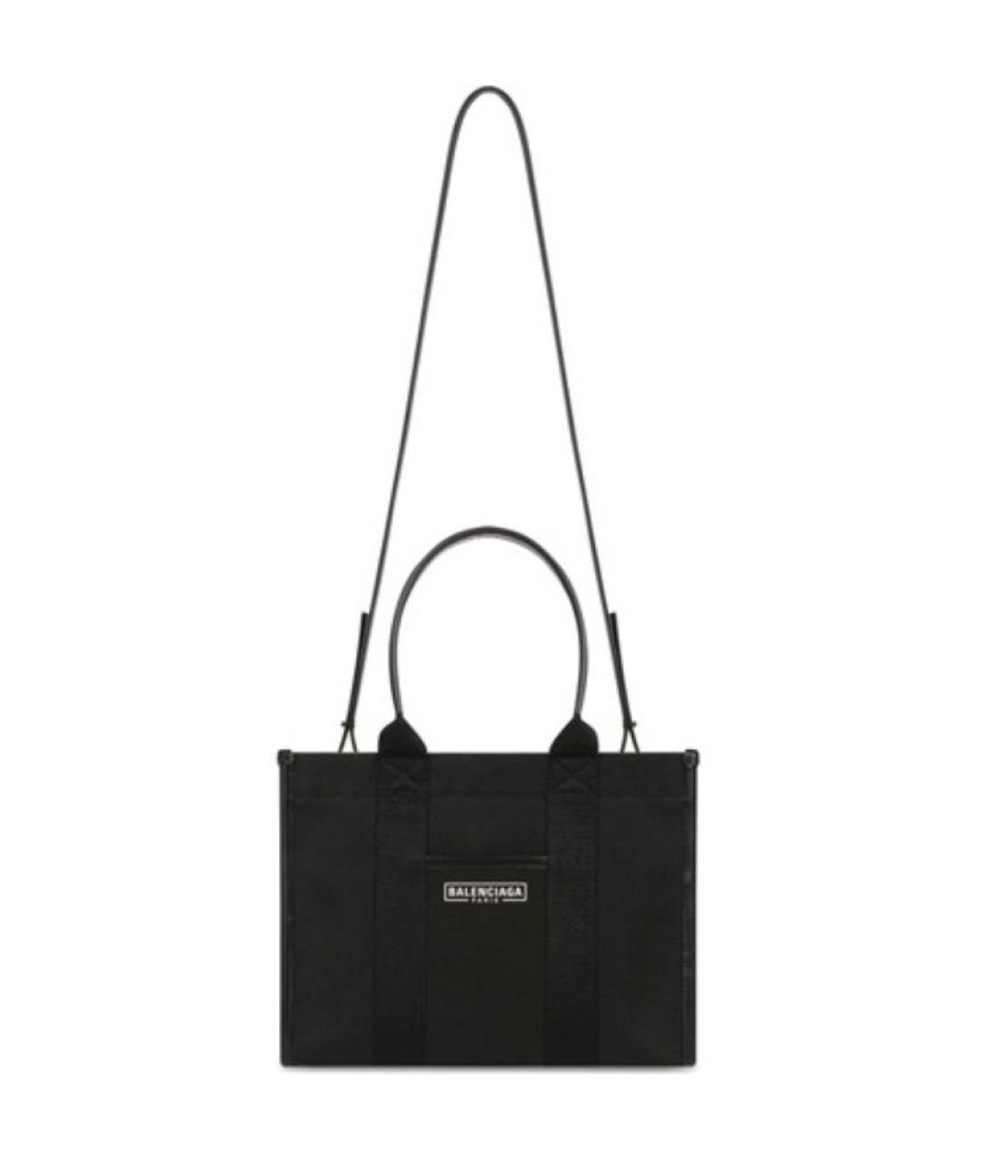 BALENCIAGA Черная тканевая сумка с короткими ручками, фото 2