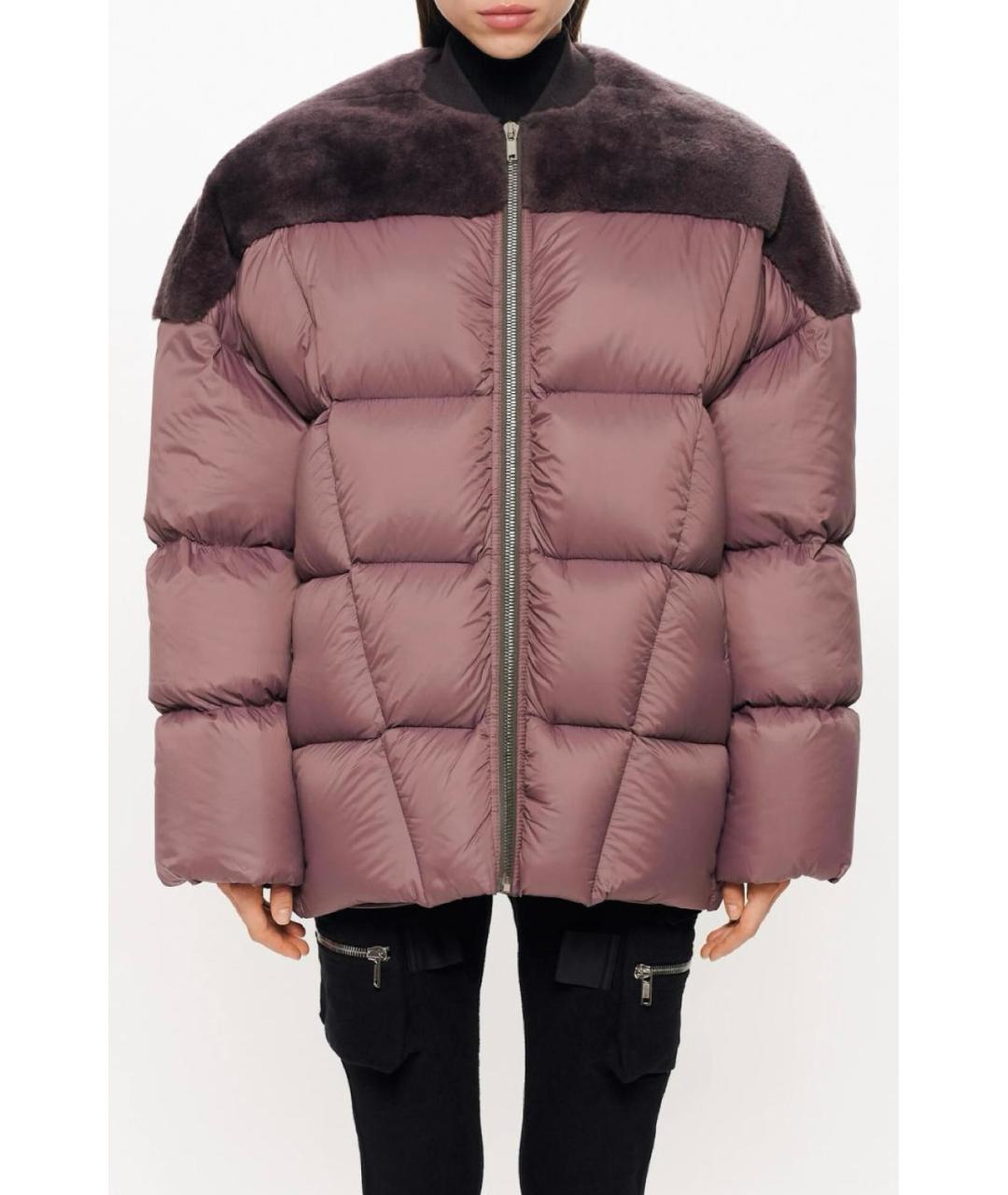 RICK OWENS Фиолетовый пуховик, фото 3