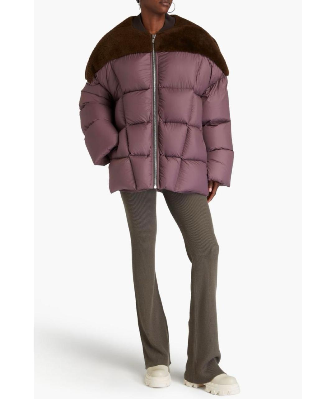RICK OWENS Фиолетовый пуховик, фото 6